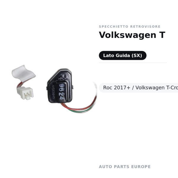 Umfeldleuchte Außenspiegel links Volkswagen T-Roc 2017+ / Volkswagen T-Cross 2019+ – Bild 2