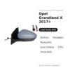 Außenspiegel Links Opel Grandland X 2017+ – Elektrisch, Beheizt, Klappbar, Umfeldleuchte, 9-polig, Lackierbar – Bild 2