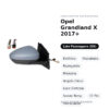 Specchietto Retrovisore Destro Opel Grandland X 2017+ – Elettrico, Riscaldato, Ripiegabile, Memoria, Angolo Cieco, Luce
