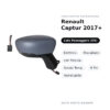 Specchietto Retrovisore Destro Renault Captur 2017+ – Elettrico, Riscaldato, con Freccia, Sonda Temp., 9 Pin, Verniciabile