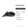 Specchietto Retrovisore Destro Universale – Elettrico, Riscaldato, Ripiegabile, Memoria, Angolo Cieco, Luce Cortesia – foto 2