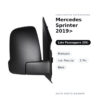 Specchietto Retrovisore Destro Mercedes Sprinter 2019> – Manuale, con Freccia, 2 Pin, Nero – foto 2