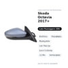 Specchietto Retrovisore Destro Skoda Octavia 2017+ – Elettrico, Riscaldato, Ripiegabile, con Freccia, Luce Cortesia, 11 Pin