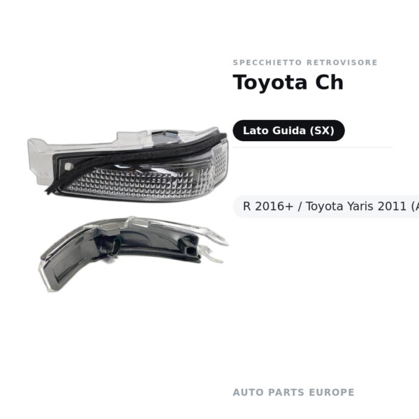 Außenspiegel Links Toyota Ch-R 2016+ / Toyota Yaris 2011 (Adatt. Vm ) – Bild 2