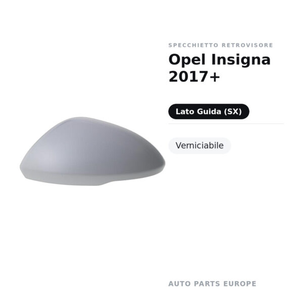 Außenspiegel Links Opel Insigna 2017+ – Lackierbar – Bild 2