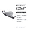 Außenspiegel Rechts Seat Arona 2017+ / Seat Ibiza 2017+ – Elektrisch, Beheizt, mit Blinker, Toter Winkel, 8 Pin, Lackierbar