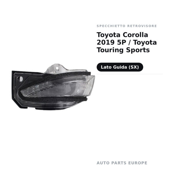 Specchietto Retrovisore Sinistro Toyota Corolla 2019 5P / Toyota Touring Sports – foto 2