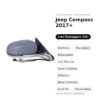 Specchietto Retrovisore Destro Jeep Compass 2017+ – Elettrico, Riscaldato, Ripiegabile, con Freccia, Luce Cortesia