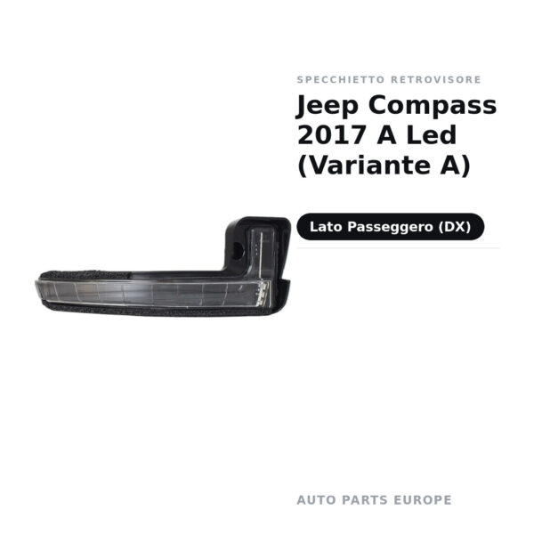 Außenspiegel Rechts Jeep Compass 2017 A Led (Variante A) – Bild 2