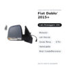 Specchietto Retrovisore Destro Fiat Doblo’ 2015+ – Manuale, con Freccia, Sonda Temp., 4 Pin, Verniciabile, Mod.