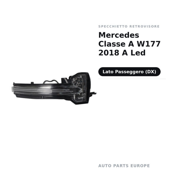 Specchietto Retrovisore Destro Mercedes Classe A W177 2018 A Led – foto 2