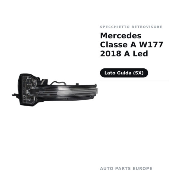 Specchietto Retrovisore Sinistro Mercedes Classe A W177 2018 A Led – foto 2