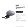 Specchietto Retrovisore Sinistro Opel Crossland X 2017+ – Elettrico, Riscaldato, Ripiegabile, Angolo Cieco, 7+2 Pin