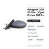 Außenspiegel Links Peugeot 208 2019+ / Opel Corsa 2019+ – Elektrisch, Beheizt, Klappbar, mit Blinker, Umgebungslicht, 10