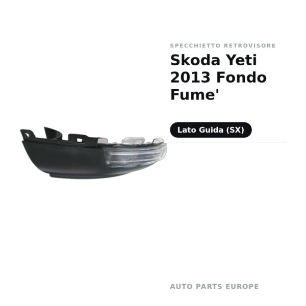 Specchietto Retrovisore Sinistro Skoda Yeti 2013 Fondo Fume’ – foto 2