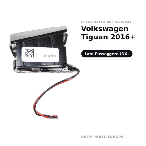 Außenspiegel Rechts Volkswagen Tiguan 2016+ – Bild 2