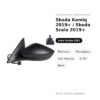 Specchietto Retrovisore Sinistro Skoda Kamiq 2019+ / Skoda Scala 2019+ – Elettrico, Riscaldato, con Freccia, 6 Pin, Nero
