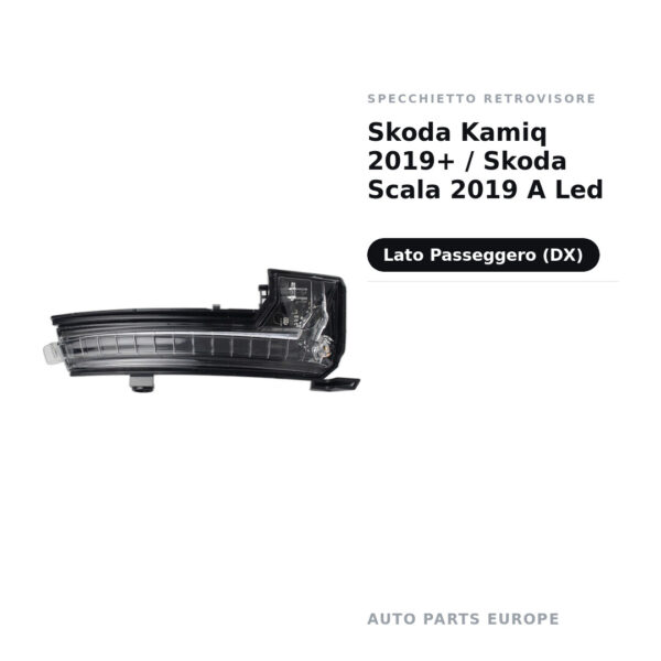 Außenspiegel Rechts Skoda Kamiq 2019+ / Skoda Scala 2019 A Led – Bild 2