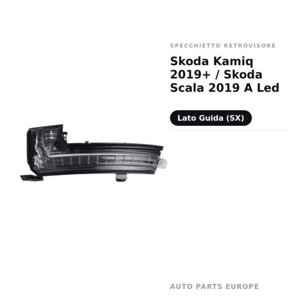 Außenspiegel Links Skoda Kamiq 2019+ / Skoda Scala 2019 A Led – Bild 2