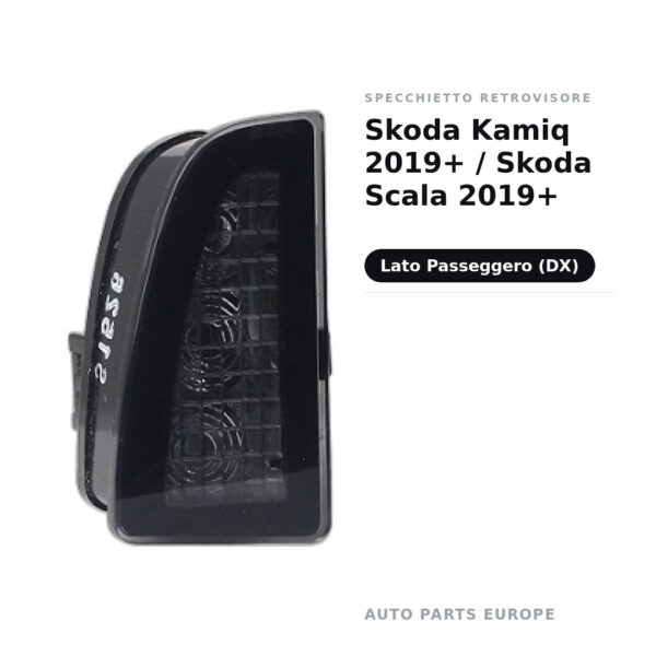 Specchietto Retrovisore Destro Skoda Kamiq 2019+ / Skoda Scala 2019+ – foto 2