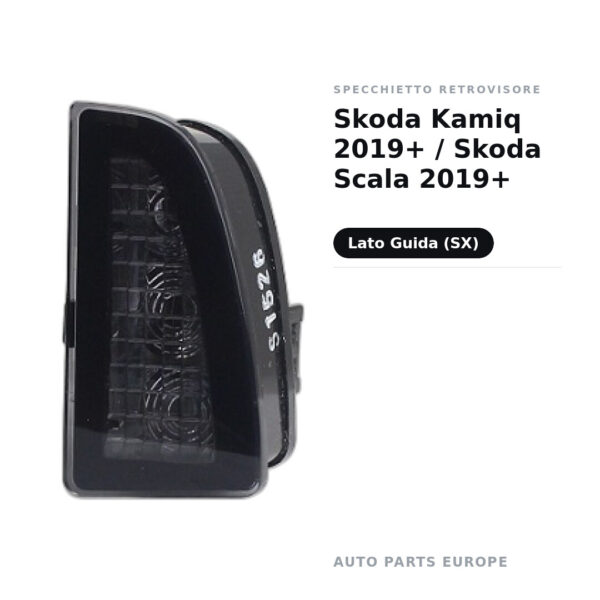 Außenspiegel Links Skoda Kamiq 2019+ / Skoda Scala 2019+ – Bild 2