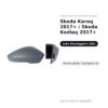 Außenspiegel Rechts Skoda Karoq 2017+ / Skoda Kodiaq 2017+ – Lackierbar (Variante B) – Bild 2