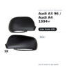 Außenspiegel Links Audi A3 96 / Audi A4 1994+ – Schwarz – Bild 2