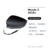 Specchietto Retrovisore Sinistro Mazda 2 2018+ – Elettrico, Riscaldato, Ripiegabile, con Freccia, Asferico, 8 Pin