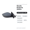Specchietto Retrovisore Destro Skoda Octavia 2020+ – Elettrico, Riscaldato, Ripiegabile, con Freccia, 10 Pin, Verniciabile