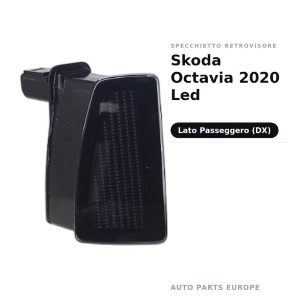 Specchietto Retrovisore Destro Skoda Octavia 2020 Led – foto 2