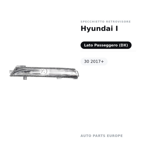 Specchietto Retrovisore Destro Hyundai I-30 2017+ – foto 2