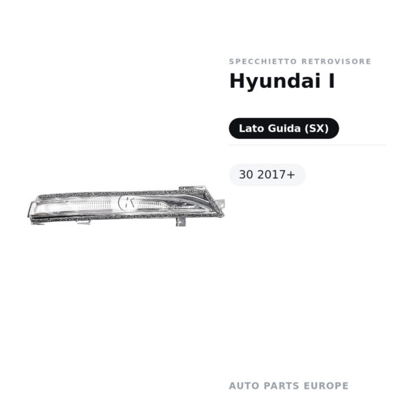 Specchietto Retrovisore Sinistro Hyundai I-30 2017+ – foto 2