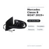 Specchietto Retrovisore Sinistro Mercedes Classe B W247 2019+ – Elettrico, Riscaldato, Memoria, 7+4 Pin – foto 2