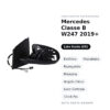 Außenspiegel Links Mercedes Klasse B W247 2019+ – Elektrisch, Beheizt, Klappbar, Memory, Toter-Winkel-Sensor, Courtesy