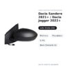 Specchietto Retrovisore Sinistro Dacia Sandero 2021+ / Dacia Jogger 2022+ – Elettrico, Riscaldato, 5 Pin, Nero (Variante A)