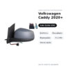 Specchietto Retrovisore Sinistro Volkswagen Caddy 2020+ – Elettrico, Riscaldato, Ripiegabile, 7+1 Pin, Verniciabile – foto 2