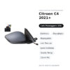 Specchietto Retrovisore Destro Citroen C4 2021+ – Elettrico, Riscaldato, Ripiegabile, con Freccia, Luce Cortesia, Sonda