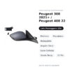Specchietto Retrovisore Destro Peugeot 308 2021+ / Peugeot 408 22 – Elettrico, Riscaldato, Ripiegabile, Angolo Cieco, Luce