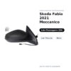 Specchietto Retrovisore Destro Skoda Fabia 2021 Meccanico – con Freccia, Nero – foto 2