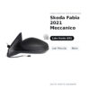 Specchietto Retrovisore Sinistro Skoda Fabia 2021 Meccanico – con Freccia, Nero – foto 2