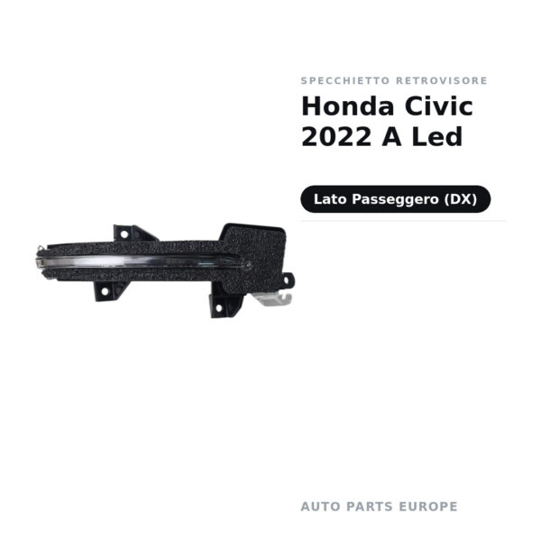 Specchietto Retrovisore Destro Honda Civic 2022 A Led – foto 2