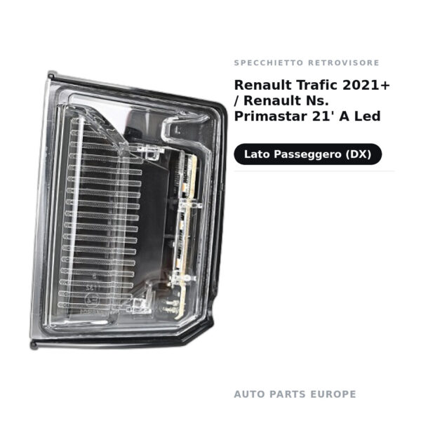 Außenspiegel Rechts Renault Trafic 2021+ / Nissan Primastar 2021 Mit LED – Bild 2
