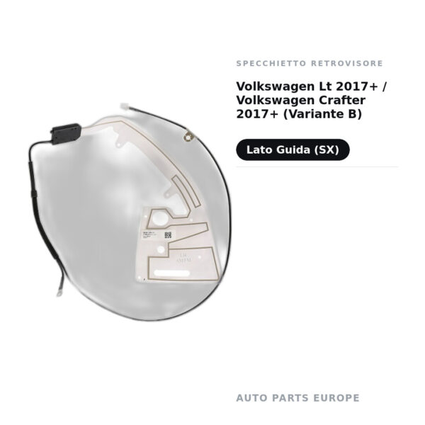 Außenspiegel Links Volkswagen Lt 2017+ / Volkswagen Crafter 2017+ (Variante B) – Bild 2