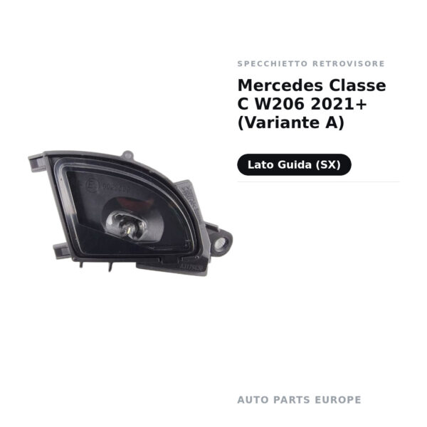 Luce di cortesia Retrovisore Sinistro Mercedes Classe C W206 2021+ (Variante A) – foto 2