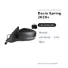 Außenspiegel Links Dacia Spring 2020+ – Manuell, mit Blinker, 2-polig, Schwarz – Bild 2