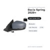 Specchietto Retrovisore Sinistro Dacia Spring 2020+ – Manuale, con Freccia, 2 Pin, Verniciabile – foto 2