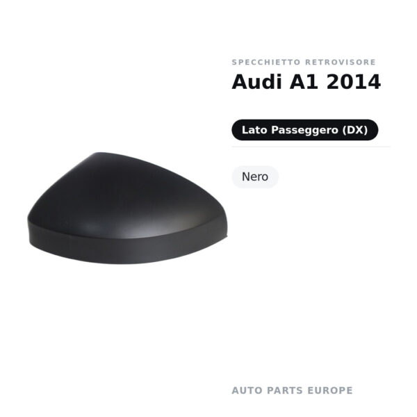 Außenspiegel Rechts Audi A1 2014 – Schwarz – Bild 3