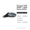 Außenspiegel Rechts Peugeot 208 2019+ / Opel Corsa 2019+ – Elektrisch, Beheizt, mit Blinkleuchte, Temperatursensor, 6+2 Pin