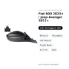 Specchietto Retrovisore Destro Fiat 600 2023+ / Jeep Avenger 2022+ – Elettrico, Riscaldato, con Freccia, Sonda Temp., 6+2