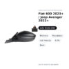 Specchietto Retrovisore Sinistro Fiat 600 2023+ / Jeep Avenger 2022+ – Elettrico, Riscaldato, con Freccia, 6 Pin, Nero